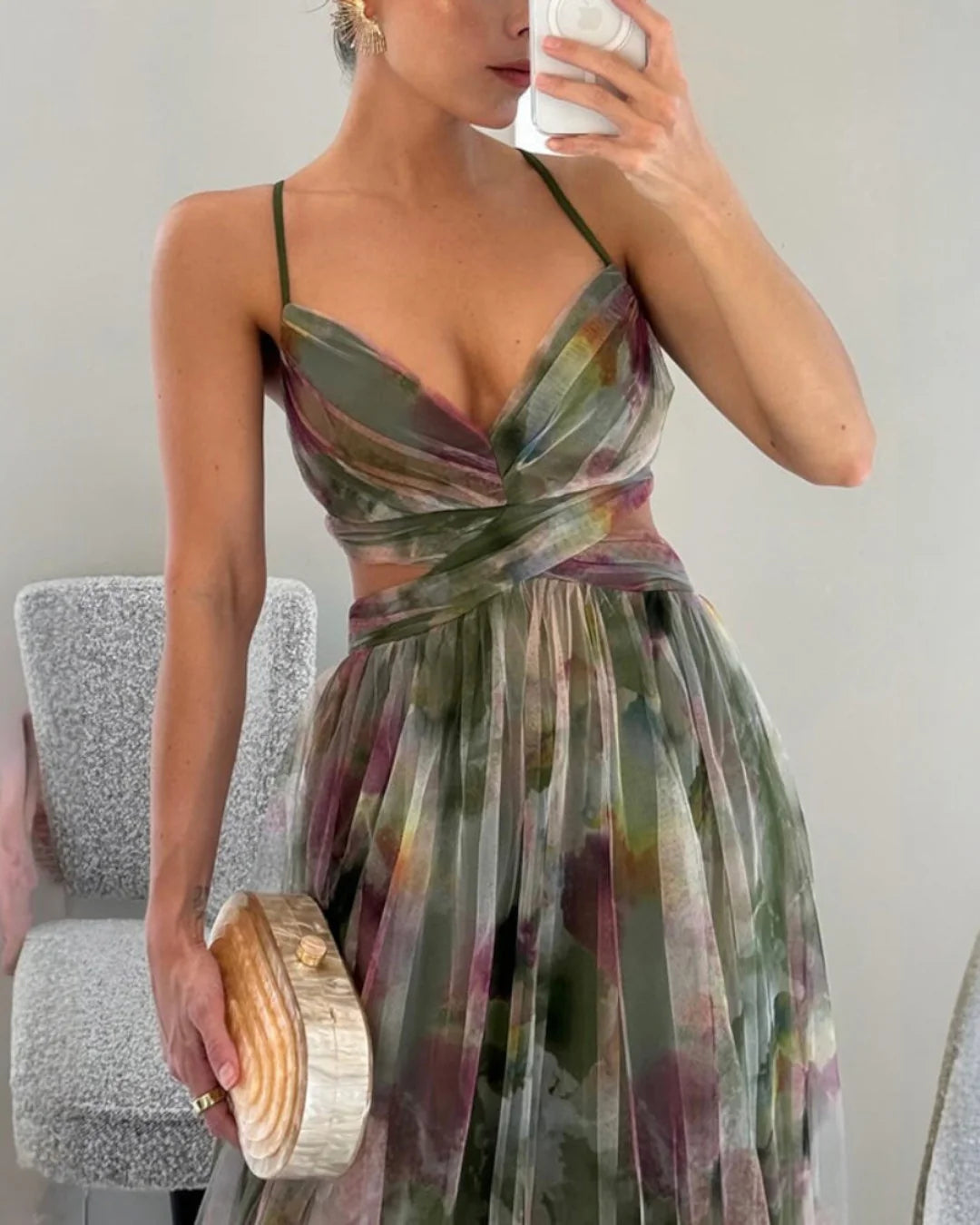 Gisela | Encantador maxivestido con estampado floral