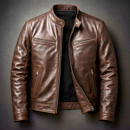 Joaquín™ | Chaqueta de cuero sintético informal