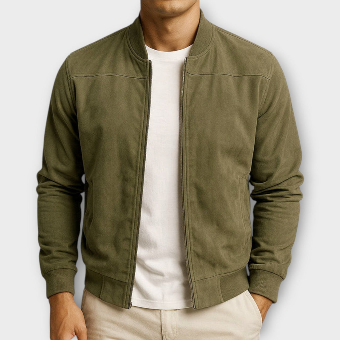 Pablo | Chaqueta de ante sintético para hombre