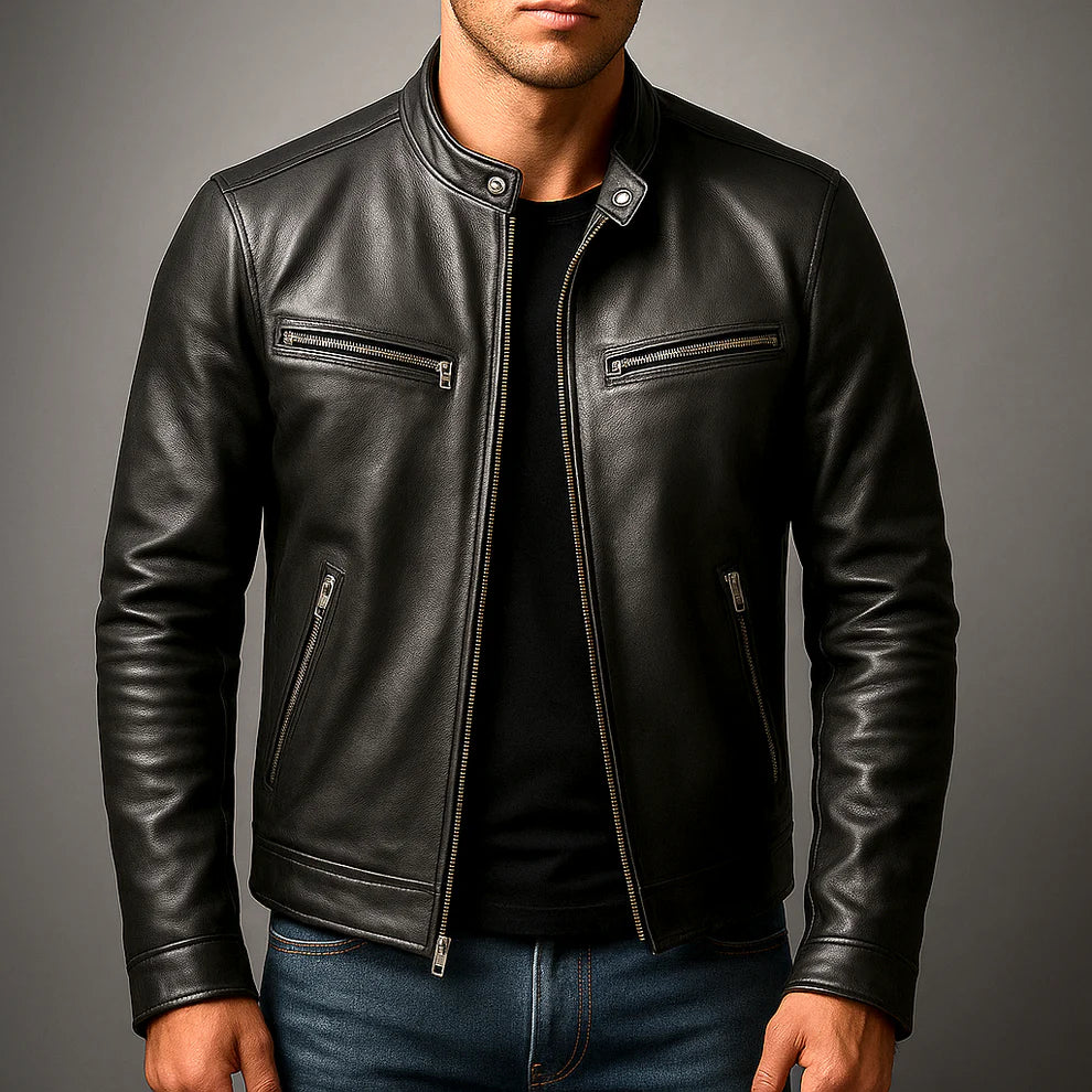 Joaquín™ | Chaqueta de cuero sintético informal