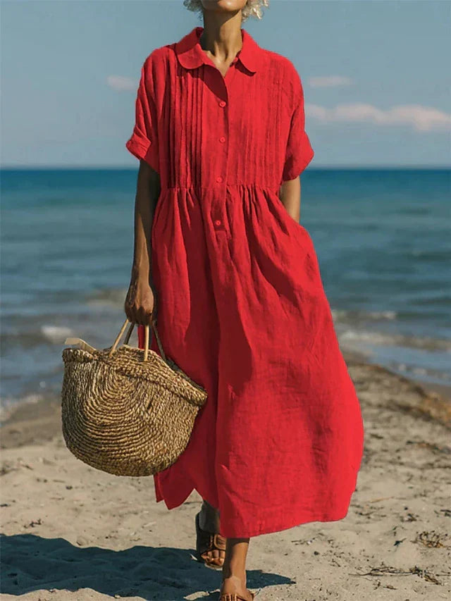 Ariadna | Vestido camisero fluido elegante