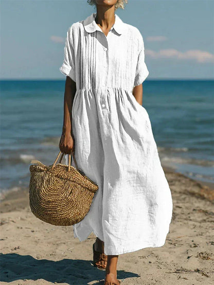 Ariadna | Vestido camisero fluido elegante