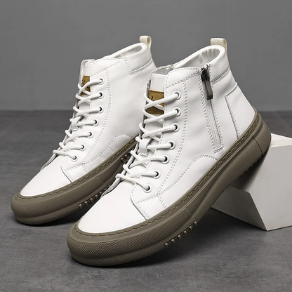 Miguel | Zapatillas altas de cuero sintético