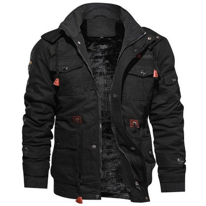 Hugo™ | Abrigo de Invierno para Hombre con Forro Sherpa Suave y Capucha Desmontable