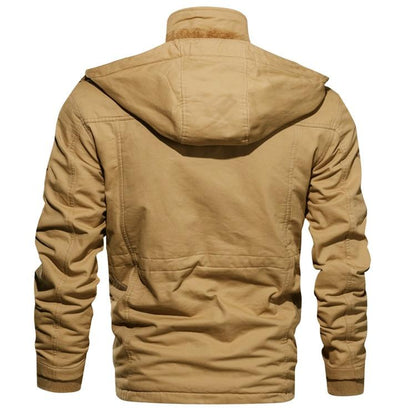 Hugo™ | Abrigo de Invierno para Hombre con Forro Sherpa Suave y Capucha Desmontable