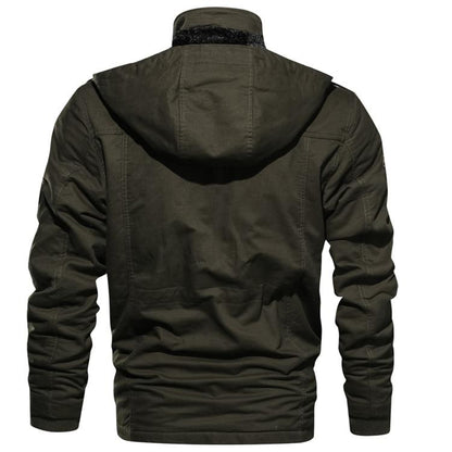 Hugo™ | Abrigo de Invierno para Hombre con Forro Sherpa Suave y Capucha Desmontable