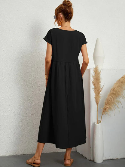 Gabriela™ | Vestido midi fluido de elegancia atemporal