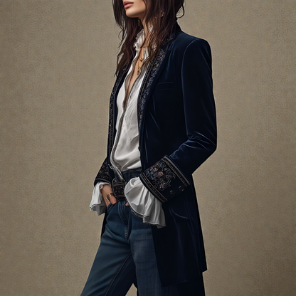 Elisa™ | Chaqueta de terciopelo sintético