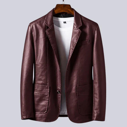 OLIVIA SUR™ | Chaqueta de piel sintética ligera para hombre