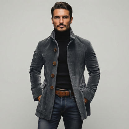 Marco | Chaqueta de Terciopelo sintético Acanalado