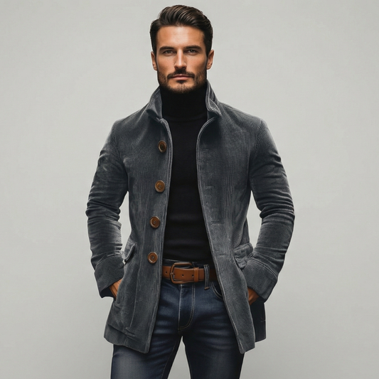 Marco | Chaqueta de Terciopelo sintético Acanalado