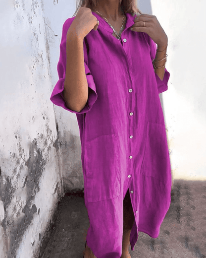 Anna | Vestido camisero vaporoso